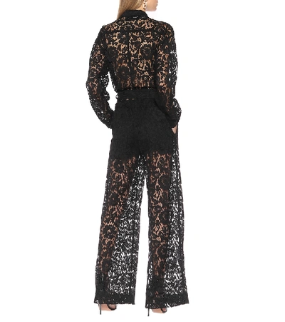 Shop Valentino Lace Jumpsuit In Black