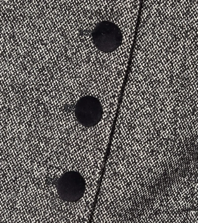 Shop Dolce & Gabbana Wool And Silk-blend Vest In Grey