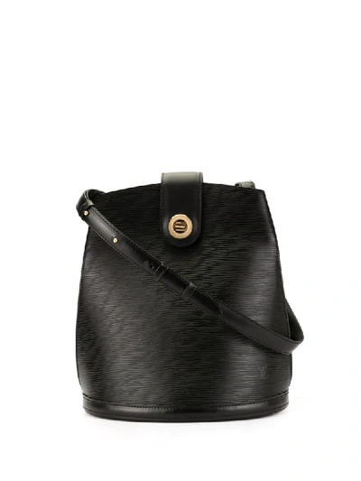 Shop Pre-owned Louis Vuitton Cluny Shoulder Bag In Black