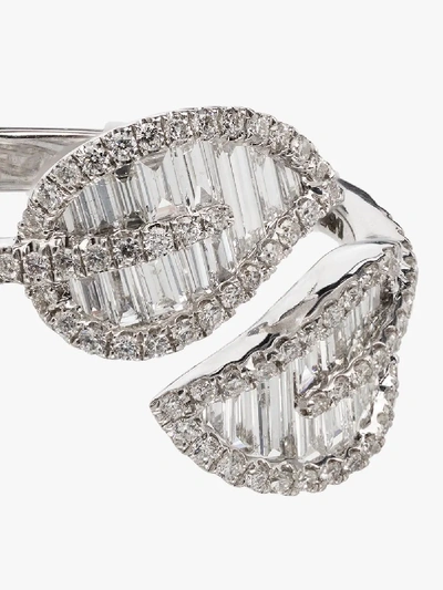 Shop Anita Ko 18k White Gold Palm Leaf Diamond Ring