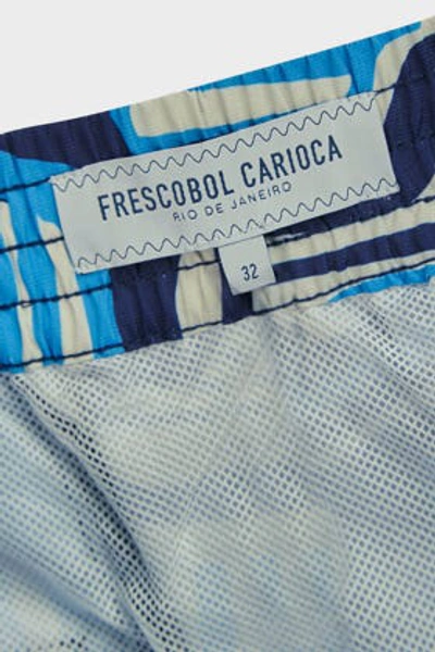 Shop Frescobol Carioca Shape Classic Swim Shorts In Blue