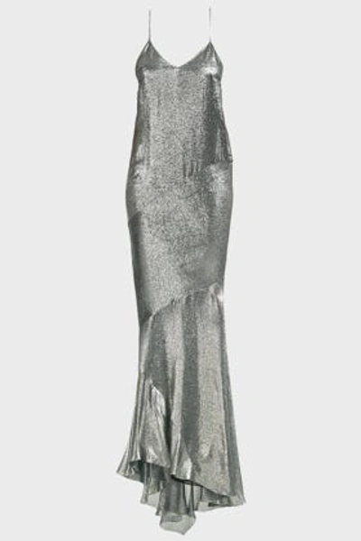 Shop Alexandre Vauthier Sleeveless Lurex Gown In Metallic