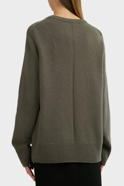 Shop The Row Sibina Wool-cashmere Jumper In Grey