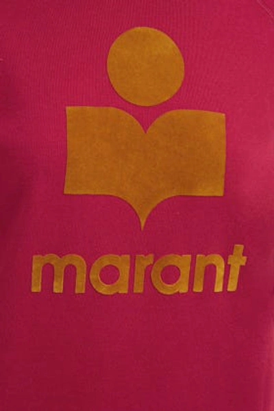 Shop Isabel Marant Étoile Milly Logo-print Jumper, Fr34 In Fuchsia
