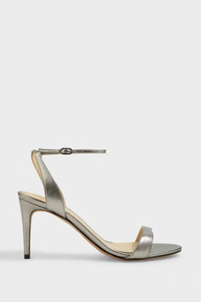 Shop Alexandre Birman Willow 75 Leather Sandals In Silver
