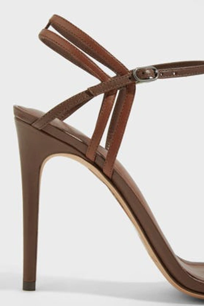 Shop Alexandre Birman Sirena Leather Sandals In Brown