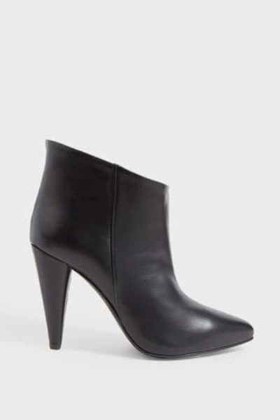 Shop Erika Cavallini Cora Leather Ankle Boots In Black