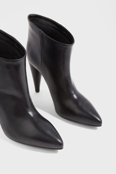 Shop Erika Cavallini Cora Leather Ankle Boots In Black