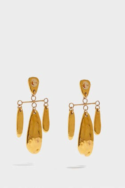 Shop Sonia Boyajian Polka Dot Gold-tone Ceramic Earrings