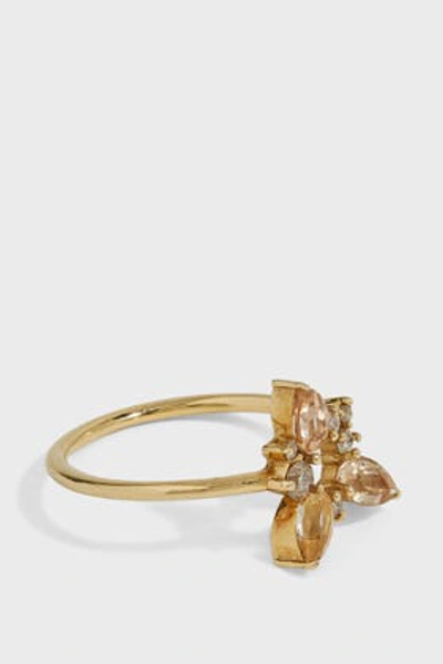 Shop Fernando Jorge Diamond And Crystal 18k Yellow Gold Electric Spark Ring In Y Gold