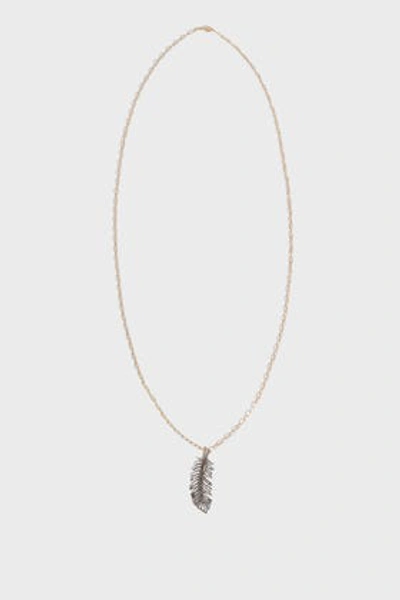 Shop Rosa De La Cruz Feather Pendant Necklace