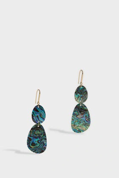 Shop Isabel Marant Marble-print Drop Earrings In Multicoloured
