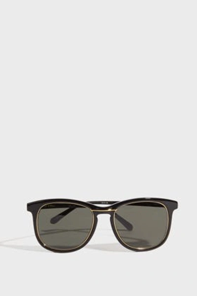 Shop Linda Farrow Luxe Square-frame Acetate Sunglasses In Black