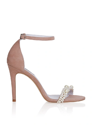 Shop Smiling Shoes The Classy Sandals In 91 Beige Suede