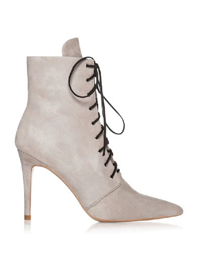 Shop Smiling Shoes Carola Ankle Boots In 89 Grey Suede