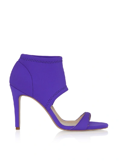 Shop Smiling Shoes The Crush Sandals In Purple Neoprene