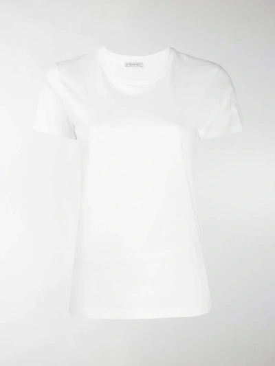 Shop Moncler Logo Patch T-shirt In White