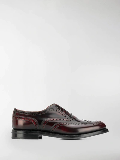 Shop Church's Classic Oxford Shoes In Red