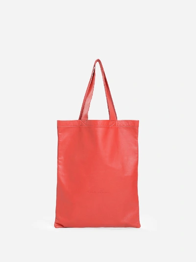 Shop Rick Owens Tote Bags In Red