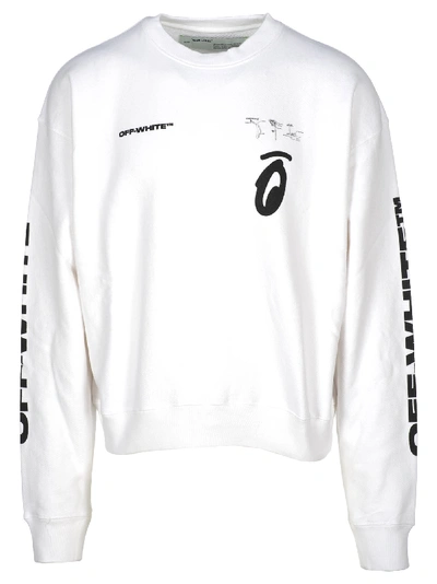 Shop Off-white Off White Splitted Arrows Printed Sweatshirt