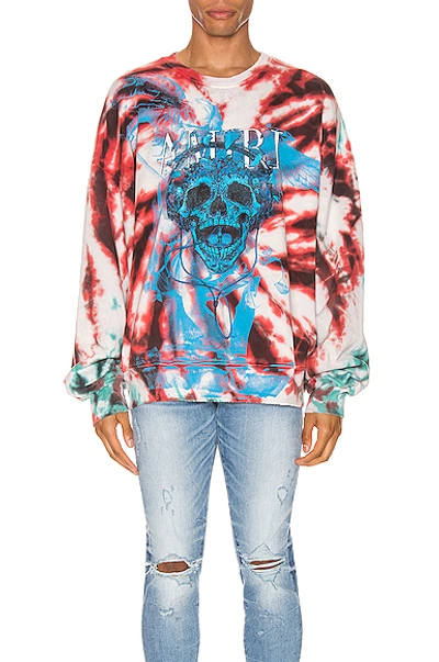 Tie & Dye Skull Crewneck