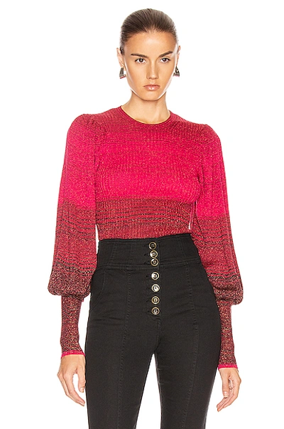 Shop Ulla Johnson Dax Pullover Sweater In Fuchsia