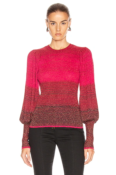 Shop Ulla Johnson Dax Pullover Sweater In Fuchsia
