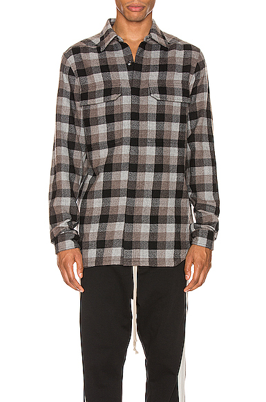 rick owens work shirt