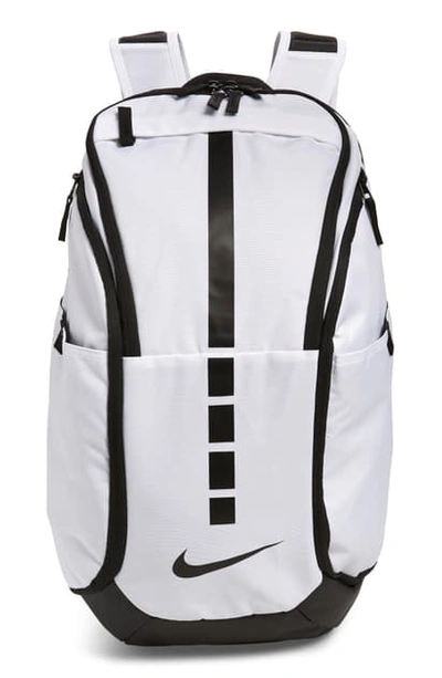 Shop Nike Hoops Elite Pro Backpack In White/ Black