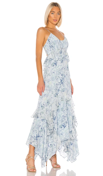 Shop Amur Promise Dress In Icy Blue