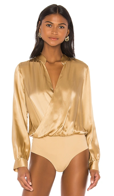 Shop L Agence Marcella Bodysuit In Trench