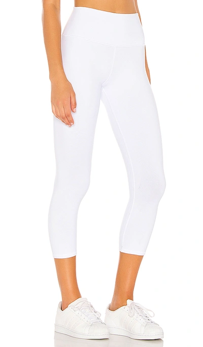 Shop Alo Yoga High Waist Airbrush Capri Legging In White