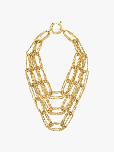 Shop Rosantica Gold Tone Tri Chain Link Necklace