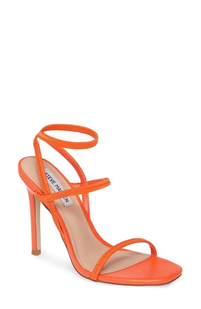 Shop Steve Madden Nectur Sandal In Red/ Orange