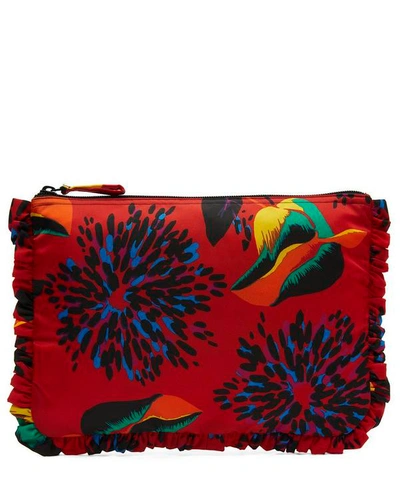 Shop La Doublej Hand Pochette Clutch Bag In Parrot