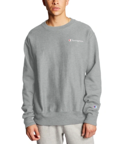 Shop Champion Men's C-life Reverse Weave Logo Sweatshirt In Oxford