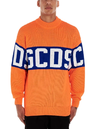 Shop Gcds Sweater In Orange