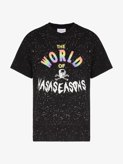 Shop Nasaseasons The World Of  Cotton T-shirt In Black