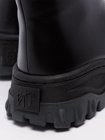 Shop Eytys Black Raven Chunky Ankle Boots