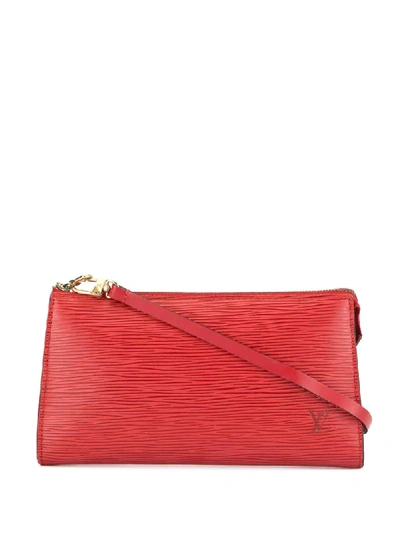 Shop Pre-owned Louis Vuitton Pochette Shoulder Bag In Red