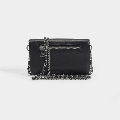 Zadig & Voltaire Rock Studded Leather Shoulder Bag In Black
