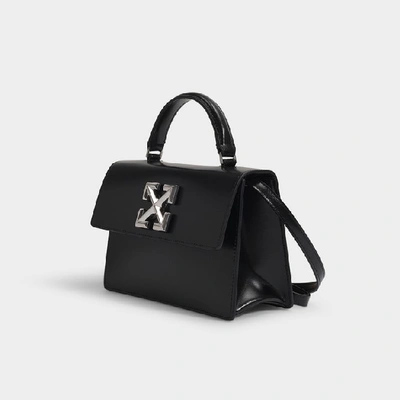 Shop Off-white Jitney 1.4 Bag In Black Calfskin