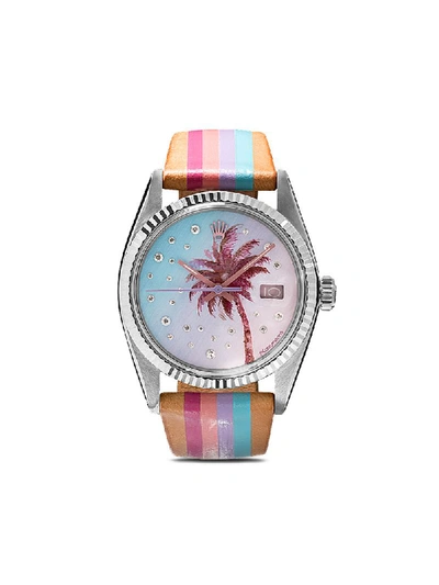 Shop La Californienne X Browns Palm Rolex Watch In Pink