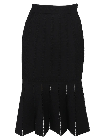Shop Alexander Mcqueen Skirt In Black