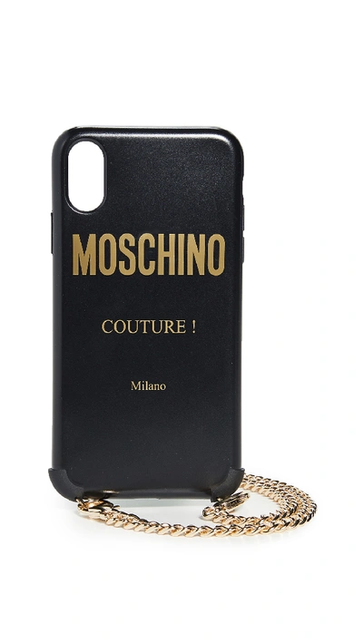 Shop Moschino Couture! Iphone Xs Max Case In Black