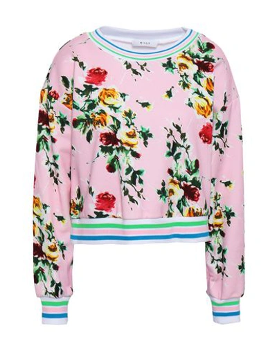 Shop Milly Sweatshirt In Pink