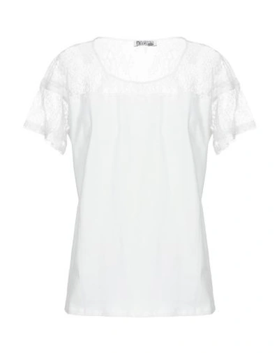 Shop Sandro T-shirt In White