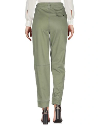 Shop Set Pants In Military Green