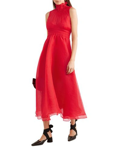 Shop Beaufille 3/4 Length Dresses In Red