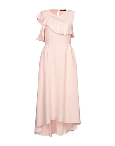 Shop Maje 3/4 Length Dresses In Light Pink